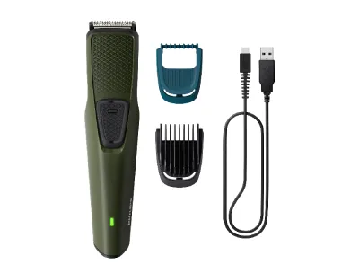 Philips Rechargeable Cordless Wet & Dry Trimmer Skin-Friendly Beard Trimmer for Men