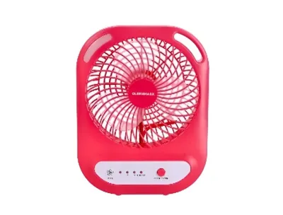 Olsenmark 6 Inch Rechargeable Fan with Light