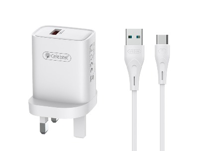 Celebrat C-H13 18W UK Type-C Fast Charger