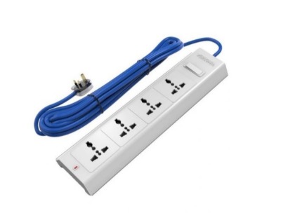 UK 3-Pin Power Extension Cord Multi-Plug