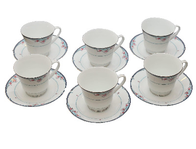 Blue lotus Gold Mark Tea Set - 12 Pcs