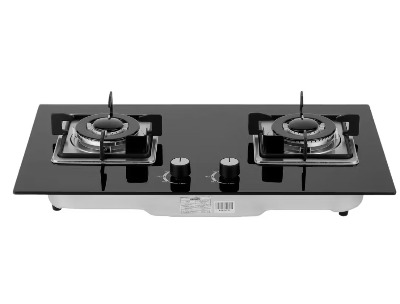 Puresonic Built In 2 Burner Glasstop Gas Hob - Black