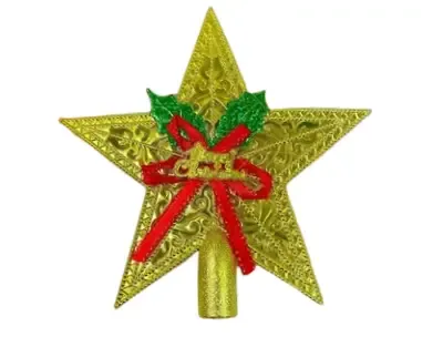 Gold Christmas Tree Top Star