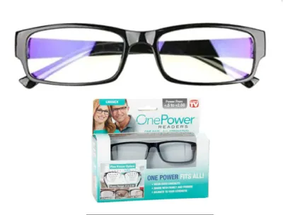 One Power Adjustable Reading Glasses Auto-Adjusting Focus from +0.5 to +2.5