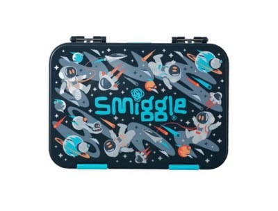Smiggle Kids Lunch Box Space Astronaut Design - Black