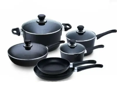 Mitshu 10-Piece Non-Stick Cookware Set – Premium Kitchen Set for Healthy & Oil-Free Cooking