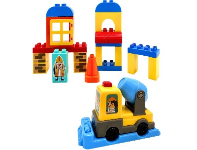 Jaki Kids Concrete Mixer Truck & Building Blocks