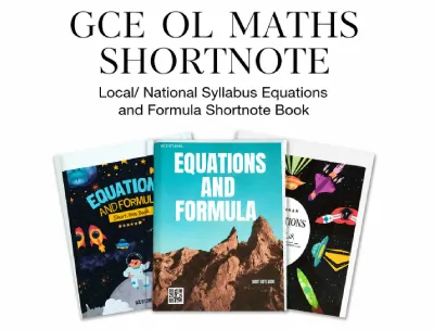 GCE O/L Maths Shortnote Book - Local / National Syllabus
