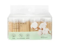 MINISO Wooden Stick Cotton Swabs - White 800