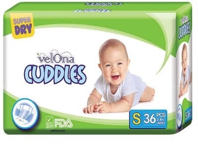 Velona Cuddles Small Diapers (5-8Kg ) - 36 Pcs