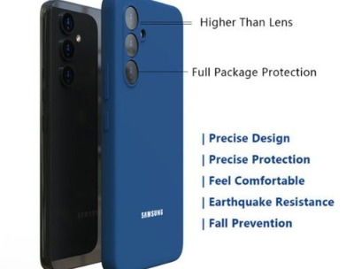 Samsung A35 Blue Silicon Back Cover