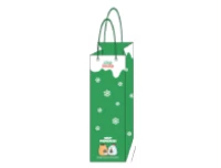 MINISO Mini Family Christmas Eve Wine Bag - Green