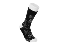 MINISO Animals Series Crew Socks 21cm - Triceratops, Black & White