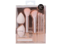 MINISO Makeup Brush Nad Makeup Sponge 7 Pcs – Pink