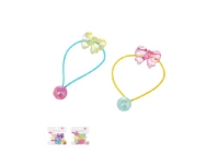 MINISO Bowknot Jelly Bead Hair Ties - 2 Pcs