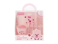 MINISO Portable Makeup Brushes 5 pcs with Bag- Zanmang Loopy
