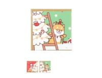 MINISO Mini Family Series Small Greeting Cards 2 Pcs - Shiba Inu & Kitten