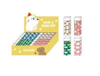 MINISO Stick Figure Puppy Series Eraser - 4 Assorted Models