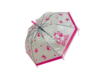 MINISO Barbie Collection Transparent Long - Handled Umbrella