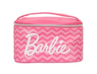 MINISO-Barbie Collection Barrel Cosmetic Bag - Rose Red