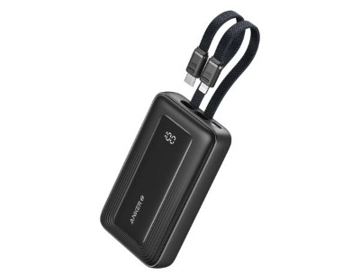 Anker 10000mAh Zolo Power Bank with Built-in USB-C and Lightning Cable - 30W