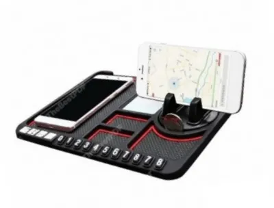Smart Phone VEHCILE Dashboard Anti Slip Silicone Mat with Multi Organizers