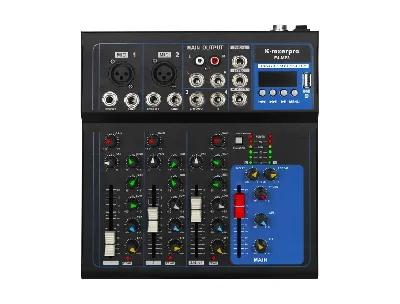 4 Channel Mixer with 48v Phantom Power USB Audio Mixer Board