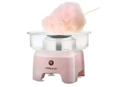 Sokany Cotton Candy Maker One click on Splash - Proof Design