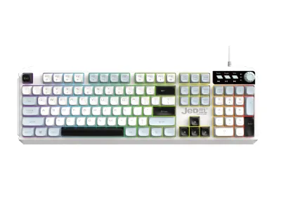 Jedel K511 104 Keys Wired Membrane Gaming Keyboard