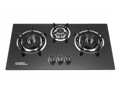 Osaka National 3 Burner Built-in Glass Gas Hob