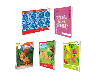 Exercise and Art Book Pack 80 Pages 5-in-1