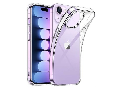 iPhone 15 Plus Crystal Clear Transparent TPU Back Cover