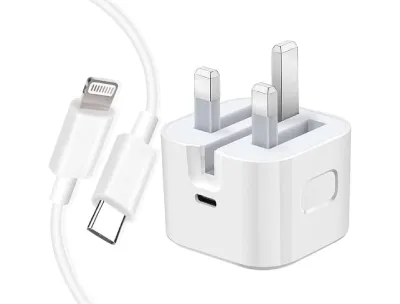 iPhone 20W Charger with USB type-C to Lightning Cable