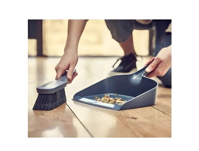 Plastic Dustpan and Handheld Brush Set