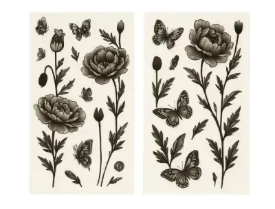 6D Glass Sticker (2Pcs)