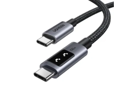 Ugreen Uno 100W USB-C to USB-C Fast Charging Cable with LED Display