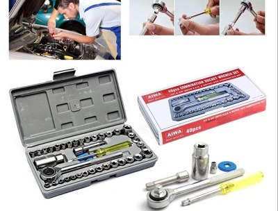 Combination Socket Wrench Set - 40 Pcs
