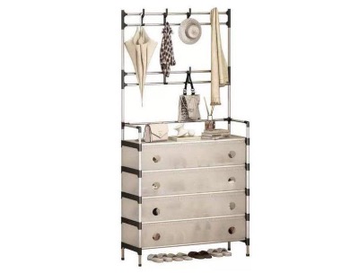 Multi-Functional 4-layer Cloth Hanger - Shoe & Storage Rrack