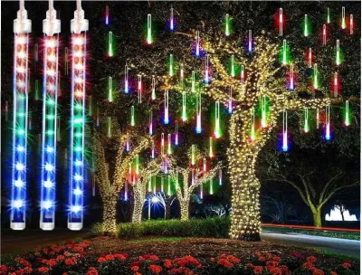 30CM/50CM LED Meteor Shower Rain Lights – Waterproof Falling String Lights