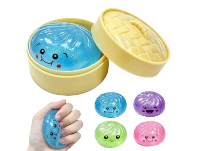 Mystery Glitter Dumpling Mini Squishy Toy – 2 inch