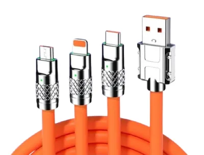 3 in 1 Fast Charging Cable - Iphone, Android, Type-C