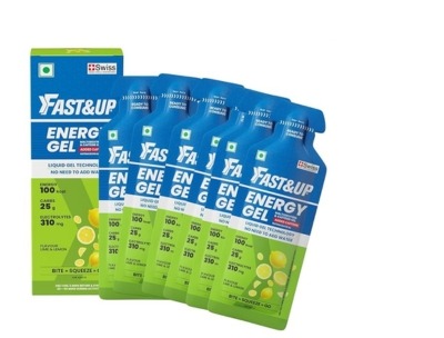 FAST&UP Energy Gel Packet Caffeinated Electrolyte - Lime