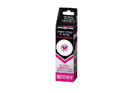 Butterfly 3-Star Table Tennis Balls - 3 Pack