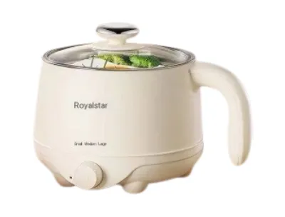 Royalstar Multi-Functional Dormitory Cooker - Small Electric Pot & Egg Steamer