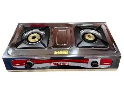 Signature Stainless Steel Double Burner  Gas Cooker