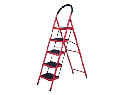 5 Step Foldable Ladder With Wide Anti-Slip Pedal