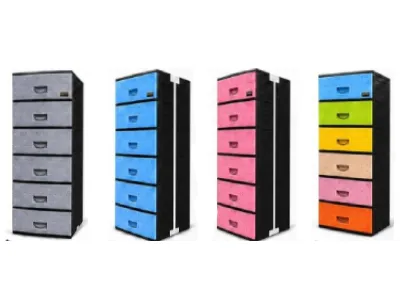 ELITE 6 Drawer Full Covered Plastic Cabinet Storage Organizer