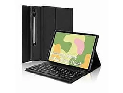 Bluetooth Keyboard Case with S Pen Holder for Samsung Galaxy Tab S7/S8/S9/S9 FE/S10 FE (11")