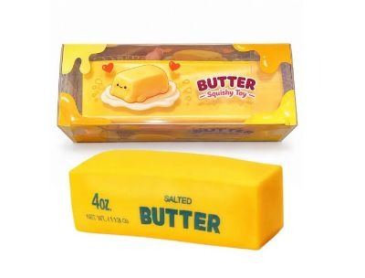 Crunchy Butter Building Block Squishy Toy