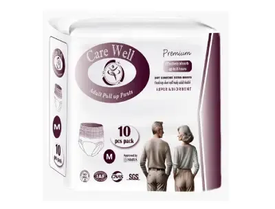 Carewell Adult Diaper Pant (Medium) - 10Pcs